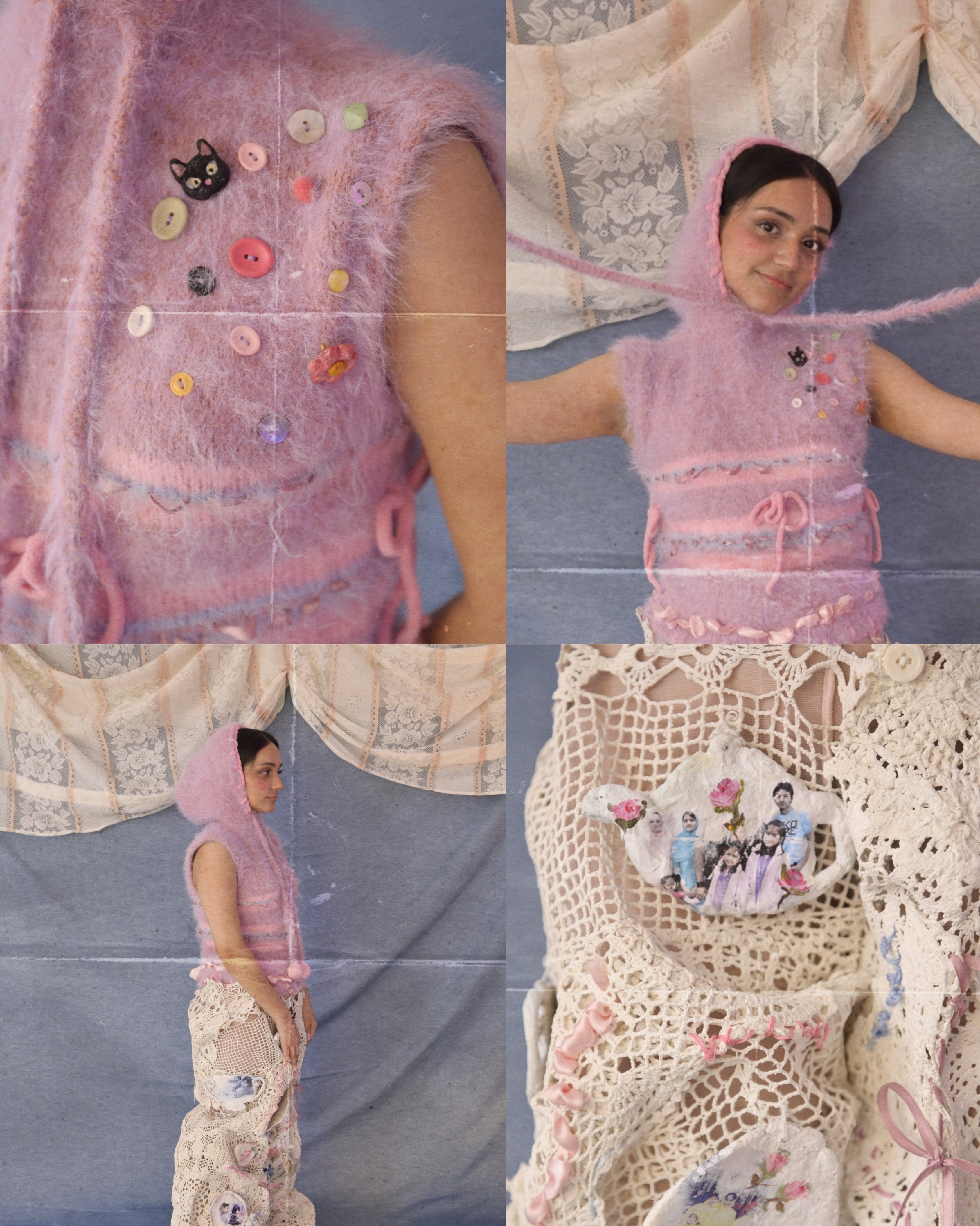 Final Thesis — fluffy handmade outfit on model